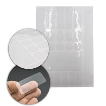 shumee Komplet zaščitnih nalepk za kolesa, prozornih, sijočih, 20 kosov