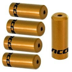 ACCENT Končniki ohišja prestavne ročice Accent iz aluminija 4 mm, 5 kosov, zlati