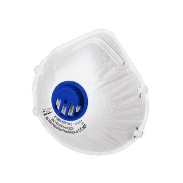 shumee Zaščitna maska s filtrom FFP1 z ventilom Oxyline X 100 V FFP1 RD bela 1 kos.