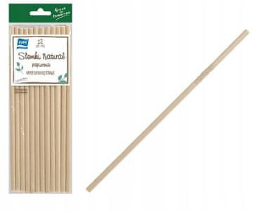 shumee Slamice za pitje iz naravnega papirja, 12 kosov