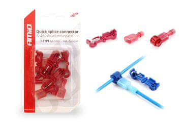 shumee Električne hitre spojke Tip-T 0,5-1mm2 10A 5 kos AMIO-02343
