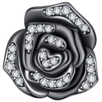 shumee Obeski za Pandora obesek z zamaškom, črno-rožnato, srebro 925, Trusky Charms