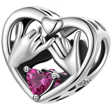 shumee Obeski za Pandora obesek z obeskom Obljuba ljubezni iz srebra 925 Trusky Charms