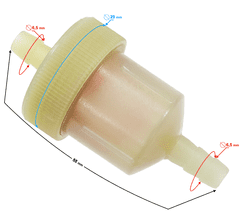 shumee Filter goriva za moped Pocket Bike