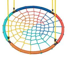 Aga Viseči gugalni obroč 120 cm Štiribarvni