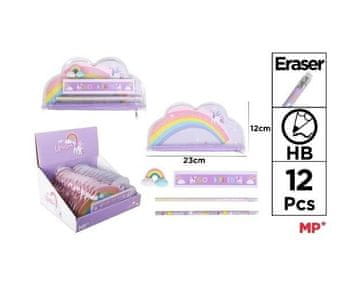 shumee Komplet šolskih potrebščin z vrečko za samoroge