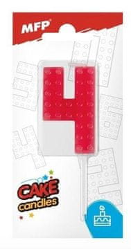 shumee Svečne kocke številka 4 rdeče