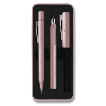 Faber-Castell Grip Edition 2011 - roza komplet nalivnika in krogličnega peresa