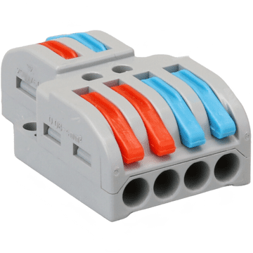 Tracon Electric Hitro snemljivi konektorji z vzvodom 2 do 4 pipe 0,5 - 4 mm² OVO2P24 TRACON