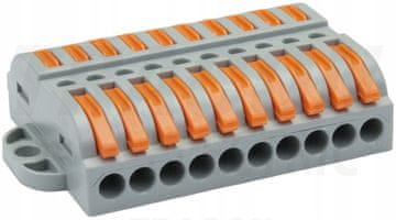 Tracon Electric Hitro snemljivi konektorji z vzvodom 10 priključkov 0,5 - 4 mm² OVOFT1010 TRACON