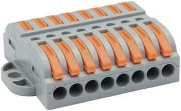 Tracon Electric Hitro snemljivi konektorji z vzvodom 8 priključkov 0,5 - 4 mm² OVOFT1212 TRACON