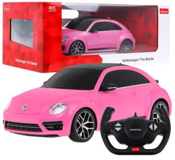 shumee Volkswagen Beetle 1:14 RASTAR roza avto na daljinsko upravljanje