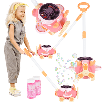 shumee Potisnik Potisnik na palici Kosilnica Mini stroj za mehurčke Zvok LED