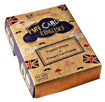 shumee Zabavna kartica Angleščina Present Simple Present Continuous