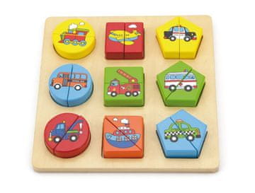 shumee Viga 59586 2-v-1 sestavljanka Vozila