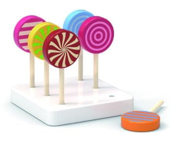 shumee Viga 44529 Komplet 6 lesenih lizik na stojalu