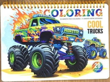 shumee Pobarvanka Kul tovornjaki A5, 20 listov