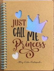 shumee Spiralni zvezek B6/80K kraft mreža Princesa