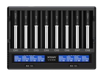 shumee Xtar VC8S 18650 cilindrični polnilnik baterij