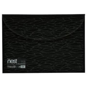 shumee Mapa za kuverte A4 s črnim zapiranjem