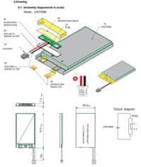 shumee BATERIJA Li-Pol 3500mAh 3,7V JST-2 PINA