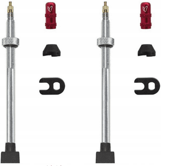 shumee Effetto Mariposa Caffelatex ventili za brezzračnice 100 mm srebrne barve 2 kosa