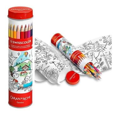 shumee Swisscolor barvice v tubi s pobarvanko, 18 barv