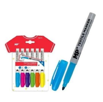 shumee Tekstilni marker 6 barv