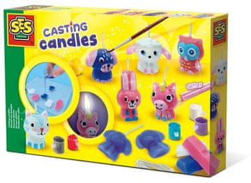 shumee Ustvarjalna zabava - Voščene sveče z bleščicami