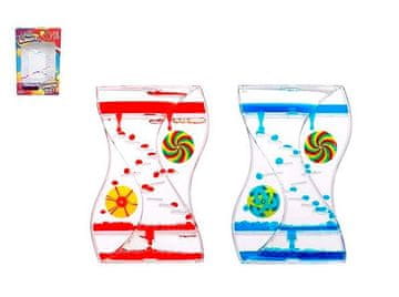 shumee Vrtec peščene ure lava z barvnimi tekočinami 14 cm