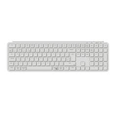 Keychron B6 Pro Ultra-tanka brezžična tipkovnica, 2.4GHz/BT/USB-C, 1200h Baterija, bela (B6P-K8-UK)