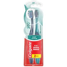 Colgate Zobna ščetka COLGATE 360 Deep Clean 1+1 gratis - mehka 1 pakiranje - 2 kosa
