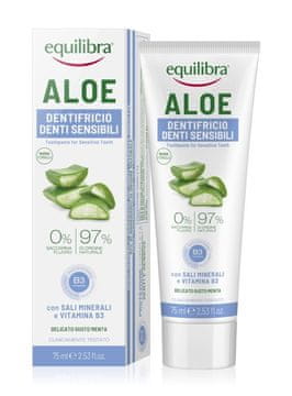 Beauty Formulas Zobna pasta EQUILIBRA z alojo za občutljive zobe in dlesni - Sensitive 75 ml