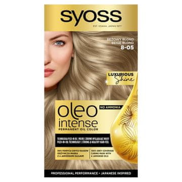 shumee SYOSS Oleo Intense permanentna oljna barva za lase št. 8-05 Bež blond 1 paket