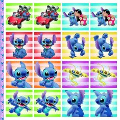 Jiri Models Pexeso z barvnimi stranmi Lilo & Stitch 21,5x21,5cm