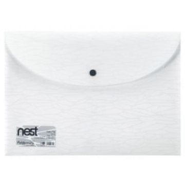 shumee Mapa za kuverte A4 z zapiranjem, bela