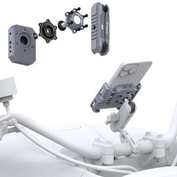 shumee Nastavljivo držalo za telefon Outplorer PH10 (63–97 mm) z 2,5 cm krogličnim nosilcem