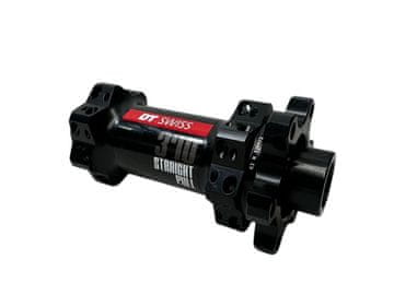 shumee Sprednje pesto DT Swiss 370 Straightpull, 6 lukenj, 100 mm/15 mm, 28H, črno