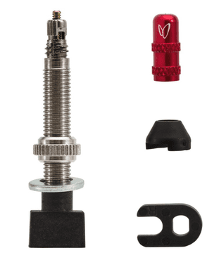 shumee Effetto Mariposa Caffelatex ventili za brezzračnice 40 mm srebrne barve 2 kosa