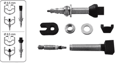 shumee Effetto Mariposa Caffelatex ventili za brezzračnice 40 mm srebrne barve 2 kosa