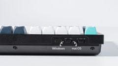 Keychron Q6 Max brezžična mehanska tipkovnica, Gateron Jupiter banana stikala, RGB, črna (Q6M-M4-UK)