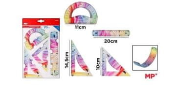shumee Geometrijski večbarvni komplet 4 kosov