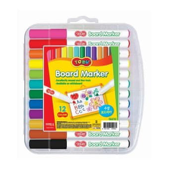 shumee Toru markerji za suho brisanje, 12 barv