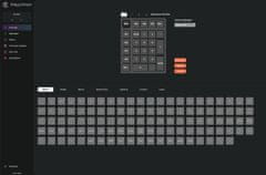 Keychron K0 Max brezžična nizkoprofilna mehanska numerična tipkovnica, rjava stikala, RGB, črna (K0M-H3)