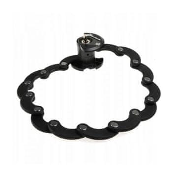 shumee Zložljiva ključavnica za kolo ROCKBROS (WL798BK) črna, kaljeno jeklo