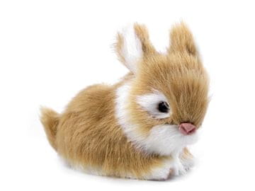 Plišasti velikonočni zajček za venčke in škatle - bež