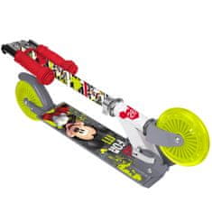 Disney DISNEY Mickey Mouse Dvokolesni skuter z zavoro, do 50 kg, zložljiv, nastavljiv za otroke 6+