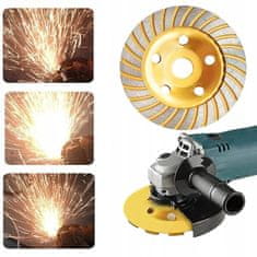 Dexxer Set segmentirana diamantna + TURBO plošča za brušenje betona 125mm 