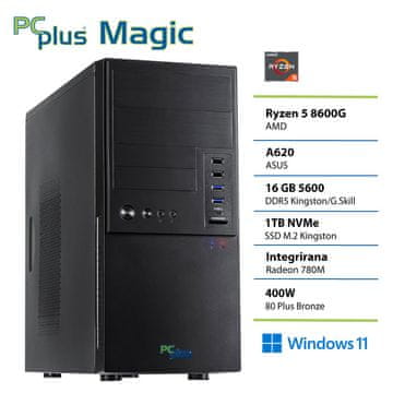 PCplus Magic namizni računalnik, R5-8600G, 16GB, SSD1TB, W11P