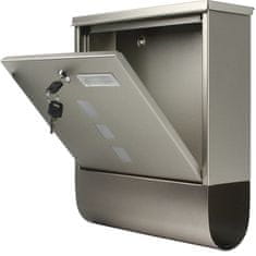 MAR-POL Poštni nabiralnik z režo INOX 1